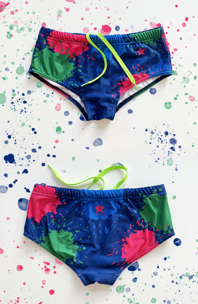 PAINTBALL Blue 100%PL Trunks
